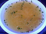 consommé : Consommé de langue de veau