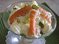 Image : Cappuccino aux langoustines aux fèves
