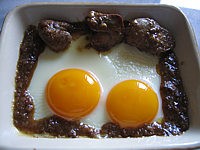 Recettes rapides : Foies de volaille aux oeufs