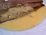 Image : Aiguillettes de canard au coulis de pomme