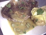 Image : Entrecôte sauce moutarde