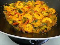 Image : Crevettes à la Réunionnaise
