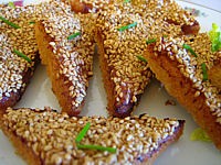 Image : recette Canapés aux graines de sésame façon chinoise