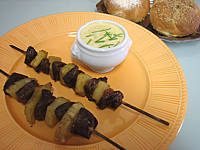 malibu : Brochettes de coeurs d'agneau