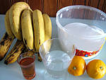 Ingrédients pour la recette : Confiture de bananes et bergamotes