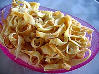 Image : Crème de poireau aux crêpes
