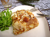 Image : Crêpes gratinées au chou-fleur et au chèvre