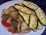 Image : Courgettes à l'ail des Carmélites