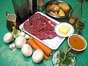 Ingrédients pour la recette : Daube de boeuf au curcuma