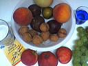 Ingrédients pour la recette : Fruits au curaçao