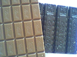 Photo : tablettes de chocolat