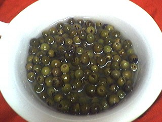 Image : Poivre vert  - grains de poivre vert