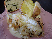Image : Lotte et pommes de terre au four