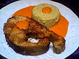 Image : Saumon aux flans de cocos