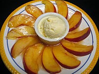 Image : Nectarines vanillées glacées au miel