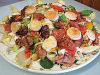 Image : Salade aux restes de pommes de terre vapeur et chèvre