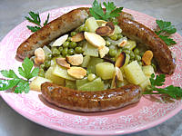 Image : Saucisses au miel et aux amandes