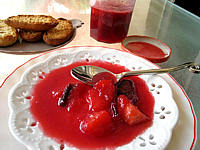 Image : Confiture de prunes et de pommes à la crème