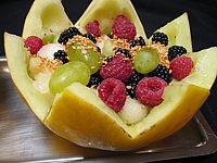 Image : Melons farcis aux fruits