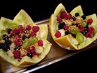 Image : Melons farcis aux fruits