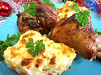 Pour débutants : Souris d'agneau et gratin parmentier aux carottes