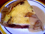 Tarte aux prunes et pommes