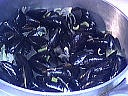 Salade d'épinards tièdes aux moules et son coulis de ciboulette - 8.2