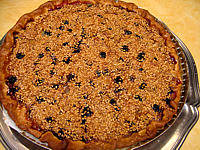Image : Quiche aux prunes et aux mures