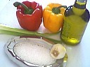 Ingrédients pour la recette : Poivrons à l'huile d'olive pour Cathy, composta