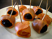 Image : Pruneaux et abricots au foie gras