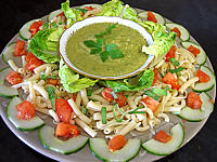 Image : Salade à la Mexicaine et sauce guacamole