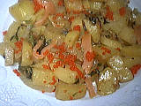 Pommes de terre aux oeufs de lump