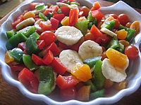 Image : Poivrons et abricots en salade