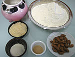 Ingrédients pour la recette : Pain aux amandes