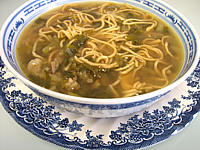 Image : Soupe de boeuf et nouilles façon chinoise
