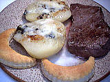Image : Tournedos aux poires et roquefort