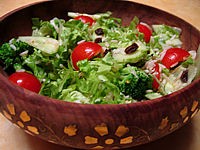Image : Salade de batavia et riz