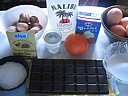 Ingrédients pour la recette : Mousse au chocolat aux noix et coco