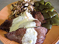 Image : Steaks de cheval et sa sauce au martini blanc