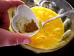 Omelette aux oignons et au poivron - 7.3