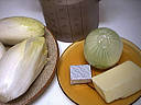 Ingrédients pour la recette : Potage aux chicons ou endives