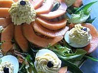 Image : Oeufs farcis au brousse et au radis noir