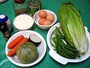 Ingrédients pour la recette : Oeufs farcis au brousse et au radis noir