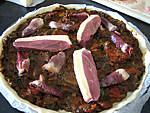 Pizza au magret et coeurs de canard - 19.1