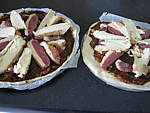 Pizza au magret et coeurs de canard - 19.2
