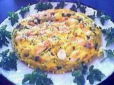 Image : Omelette au saumon et aux pommes de terre