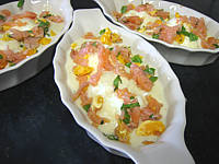 Image : Oeufs durs au saumon fumé
