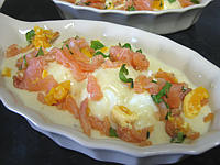Image : Oeufs durs au saumon fumé