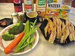 Ingrédients pour la recette : Sauté de crevettes aux légumes