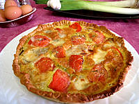 Image : Quiche aux tomates et au gorgonzola